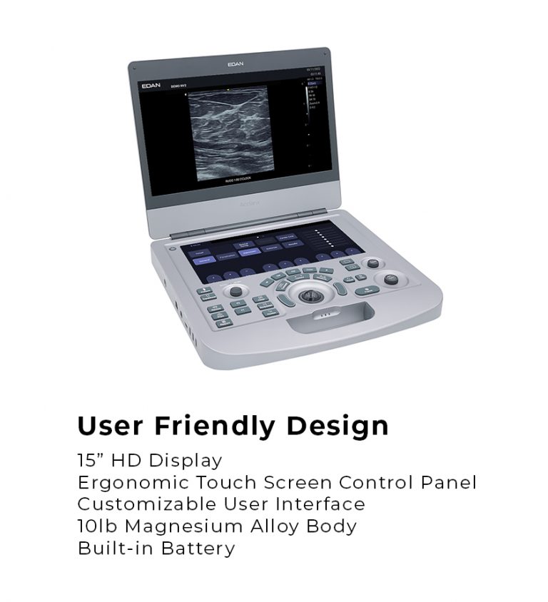 EdanUSA AX2/AX3 Ultrasound Machine - EdanUSA